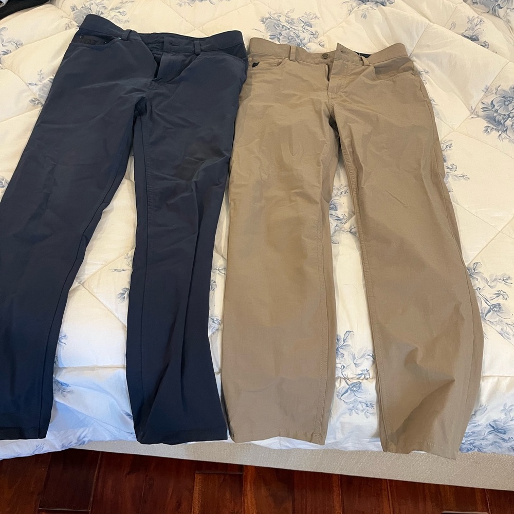 Vineyard Vines Men's Blue On-The-Go Pants